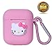 Airpods Case Cover Cute Pink Kitty Design with Keychain | Protective Silicone Anti-Lost Dust-Proof & Shock Resistant by MODISH TECH