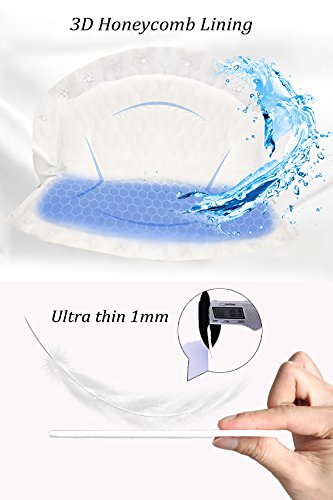 Smallshow Disposable Nursing Pads Thin Stay Dry Breast Pads,100 Count