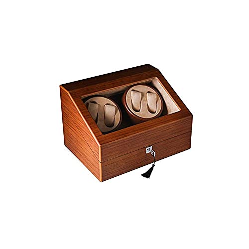 EliteBloom Automatic Double Watch Winder with Two Quiet Motors Wooden Automatic Watch Winder 4+6 St…