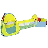 Kids Playhouse Tent With Tunnel Set,InnoFun Children Bounce Playhouse,Ball Pits Toys,For Indoor Outdoor Use(Balls Not Included)