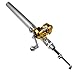 Digi-Flex DIGIFLEX Silver Mini Pocket Fishing Rod Pole & Golden Reel Pen