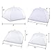 Ilyever 4 Pack Food Cover Tent with Extra Bottom Band,Large Collapsible Pop-Up 17