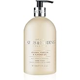 Baylis &amp; Harding Liquid Hand Soap Wash with Dispenser, Jojoba, Vanilla &amp; Almond Oil, 16.9oz/500ml