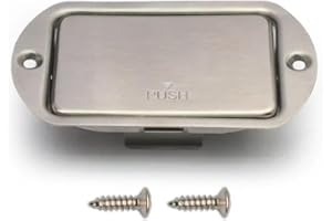 Myles Music Shop Active Bass Guitar Pickup 9V Battery Cover Metal Steel Opening Battery Holder Case (Oval), MU2405-1