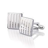 Insten Modern Men's Alloy Cufflink for Suit Wedding Shirt Business Shirt