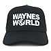 AGSHCQI Waynes World Hat Cap Baseball Cap Adjustable Hat Mesh Cap Outdoor Sports Wear Black