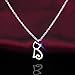 SmallDragon Girl's 925 Sterling Silver Cute Little Cat Sterling Silver Pendant Necklace Animals