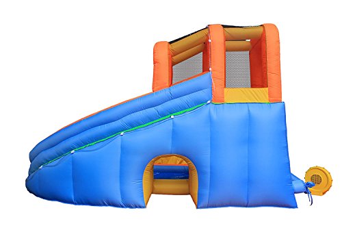 2 Inflatable+Bouncy+Waterslide+Backyard+Blower