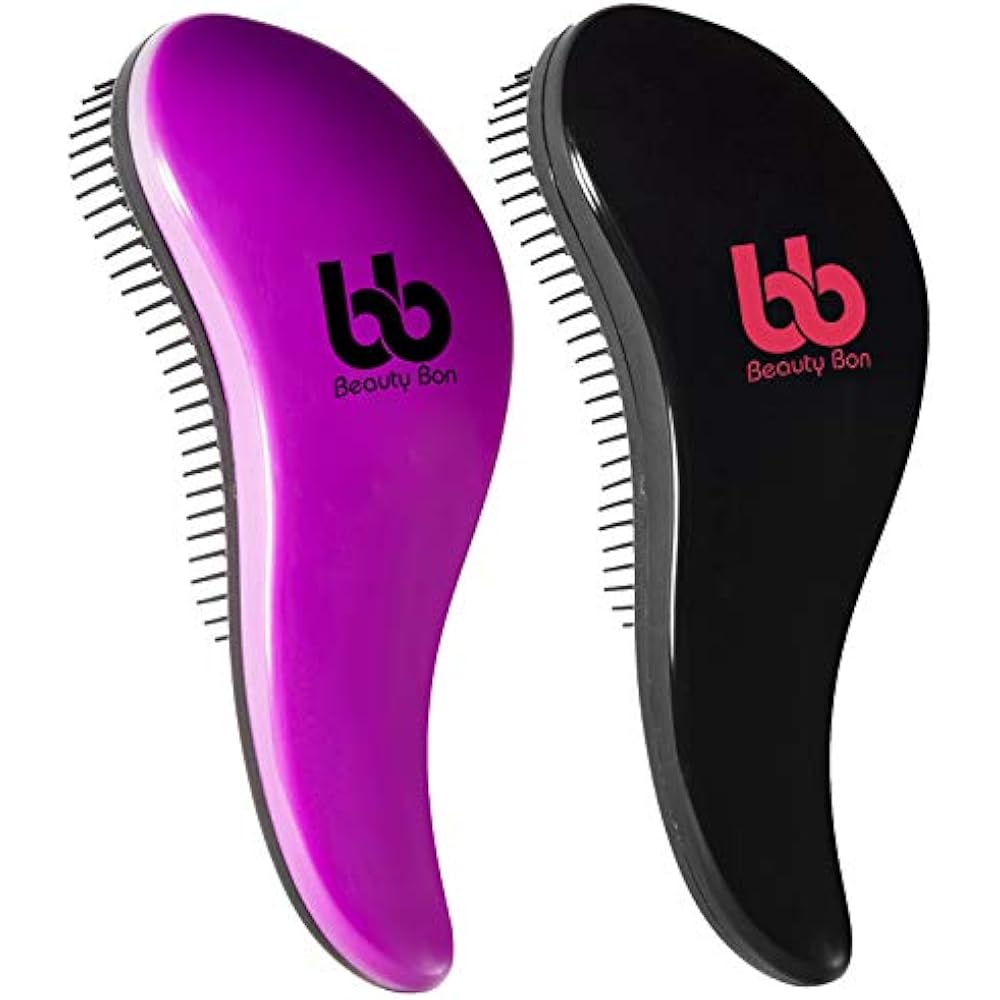 Detangling Hair Brush Set Of 2 Best Detangler Comb Women Men Kid