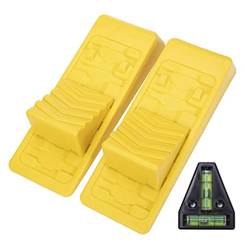 Homeon Wheels RV Leveling Blocks Wheel Chocks Heavy Duty Trailer