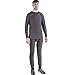 Men's Heat Retention Lightweight Thermal Underwear Set X Large, Charcoal