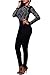 VamJump Women Sexy Sequin See Through Mesh Top Bodycon Clubwear Jumpsuit Romper