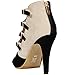 AIWEIYi Women's Patch Color Pumps Buckles Cutouts Platform High Heel Sandal Shoes