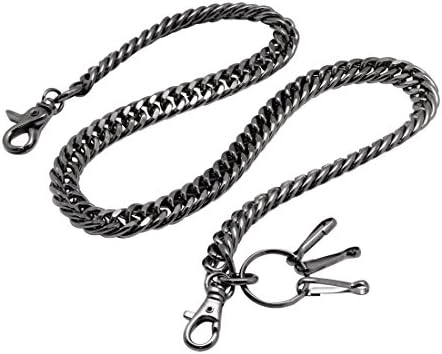 Uniqsum Heavy Thick Cut Links wallet chain Swivel Trigger snap Biker Punk Key chain