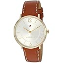 Tommy Hilfiger Men's 'Sophisticated Sport' Quartz Gold-Tone and Leather Casual Watch, Color:Brown (Model: 1710353)