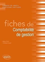 Fiches de comptabilité de gestion