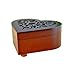 WESTONETEK Heart Shape Vintage Wood Carved Mechanism Musical Box Wind Up Music Box Gift For Christmas/Birthday/Valentine's day, Melody Canon in D Major