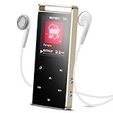 AGPTEK 8GB MP3 Player Touch Button with FM Radio/ Voice Recorder, Lossless Sound Metal Music Player with Independent Lock (Support up to 128 GB), for Sports, A01 (Black)