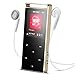 AGPTEK 8GB MP3 Player Touch Button with FM Radio/Voice Recorder, Lossless Sound Metal Music Player with Independent Lock (Support up to 128 GB), for Sports, A01 (Black)