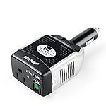 BESTEK 75W Power Inverter DC 12V to 110V AC Car Inverter with 3.1A 2 USB Ports