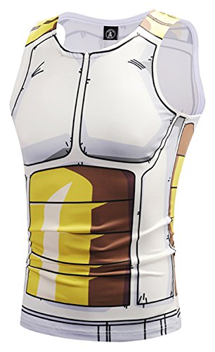 PIZOFF Mens Sleeveless Quickly Dry 3D Cartoon Print Work Out Compression Tank Tops Y1783-36-XL