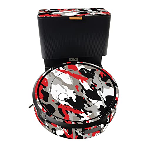 MightySkins Skin Compatible with iRobot Roomba j7+ - Red Camo | Protective, Dur…