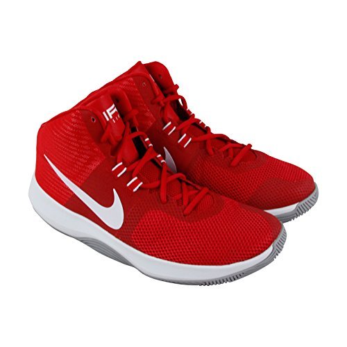 NIKE Men's Air Precision Basketball Shoes (11, University Red/White-M)