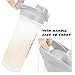Hoople Protein Shaker Bottle, Gym Sports Water Bottle, Smoothie Mixer Cups, BPA Free, Flip Lid with Powerful Blending Ball Included, 24-Ounce (4 Pack, Random Color)