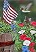 Patriotic Hummingbird Standard 28 Inch X 40 Inch Decorative Flag