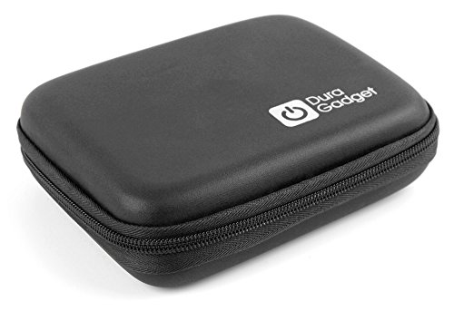 DURAGADGET Rigid Black Shell Case w/Secure Dual Zip Feature/Belt Clip & Multiple Accesory Compartments - Thumbnail 2