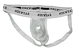 NDS Wear Open Suspensory Cotton Mesh Jock Strap Large White