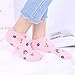 Justay 5 Pairs Womens Cute Ankle Socks Fun Novelty Animal Cat No Show Socks