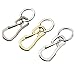 ALsmiley Carabiner Clip Retractable Ring Set Titanium Keychain Quick Release Hooks for Men Women