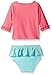Mud Pie Girls' Swimsuit Two Piece, Mermaid, 3 Toddler