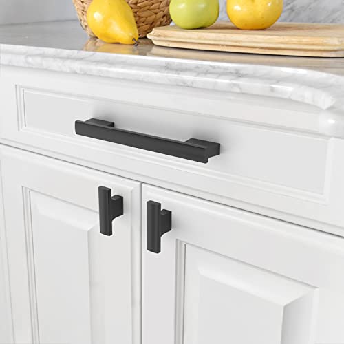 Amerdeco 10 Piece Black Kitchen Knobs and Pulls Vintage Knobs Cupboard Knobs and Pulls Kids Zinc Alloy Door Handle Single Hole UK0048