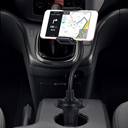 Herva Phone Cup Holder Mount Universal Adjustable Gooseneck Cup Holder Cradle Car Mount Fits for Cell Phone, Smartphones and Android