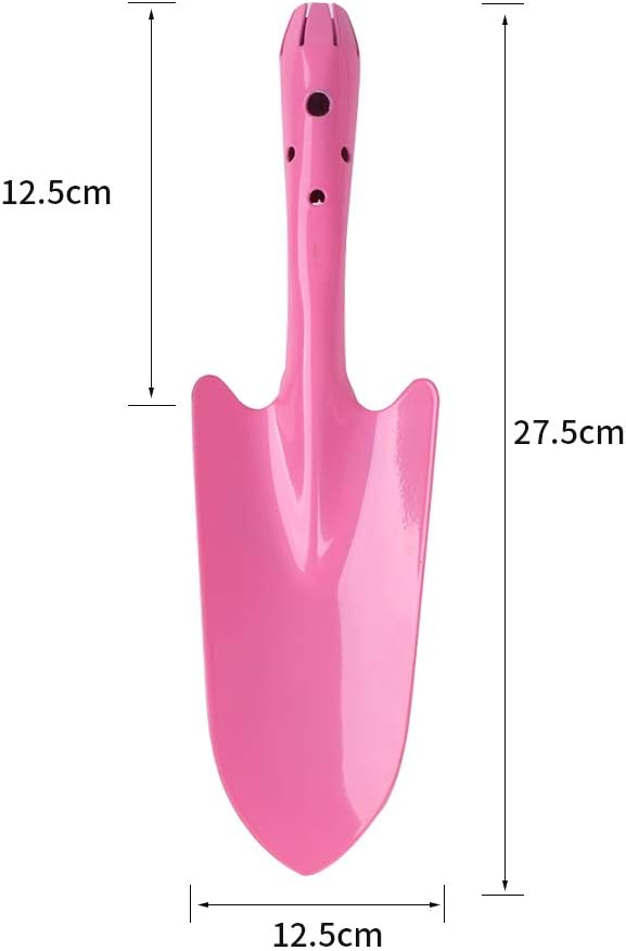Ymeibe Kids Shovel Garden Hand Shovel for Digging Metal Small Lovely Gardening Shovel Set with Powder Coating for Indoor Outdoor Use (Pink/Blue) : Garden & Outdoor