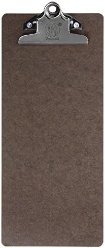 Securit Brown Clipboard Bill Presenter - 4 1/2"L x 10 1/2"H
