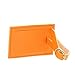 Rite Aid 6 Neon Orange Luggage Tags with Strap Travel ID Security Flexible Suitcase Bright Easy to Spot Men Women Kids Family