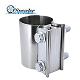 ESPEEDER 2.5"Stainless Steel Butt Joint Exhaust Seal Band Clamp