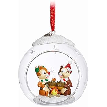 Disney Chip 'n Dale Glass Globe Sketchbook Ornament