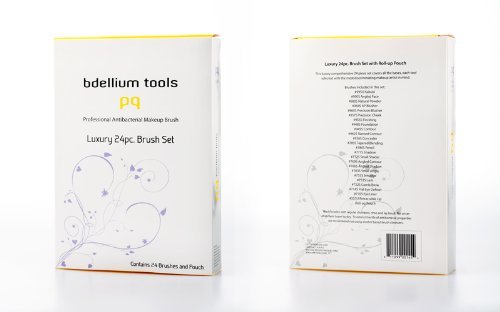 Bdellium Tools Professional Makeup Studio Line Luxury 24pc. Brush Set with Roll-Up Pouch