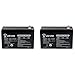 UPG 9Ah 12V Sealed Battery Fits Aqua Vu Marcum Vexilar 12VOLT - 2 Pack