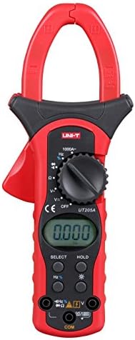 ZIBOO UNI-T UT205A Auto Range Clamp LCD Digital Multimeter AC DC Volt Ohm Amp Tester
