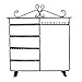 Adorox Earring Holder Jewelry Organizer Necklace Hanger Wall Stand Rack Black Classic Display (Black Wall Stand Rack Classic Display)