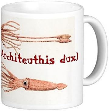 Giant Squid Funny White Coffee Mug 11 Oz