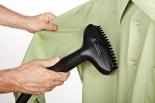 Steam and Go - SAG-12 - Professional Garment Steamer, 1500W - 1.5L Big Water Tank - Includes Pant Press, Fabric Brush and Holding Clips - Great for Delicate and Thick Garments (Red)