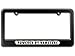 GRAPHICS & MORE Powered by Hamsters License Plate Tag Frame - Color Gloss Black