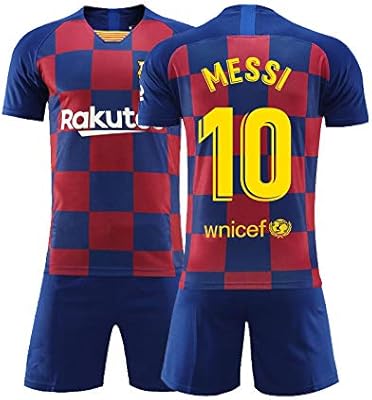 ERICK Ropa Deportiva de fútbol,Camiseta para niños, Camiseta New Barcelona Home 10#, Camiseta de fútbol Messi Jersey(8-9años): Amazon.es: Deportes y aire libre