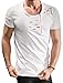 NITAGUT Mens Hipster Hiphop Holes Design T-Shirt Cotton Crewneck Tees Zipper Trim